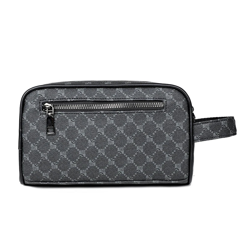 Business Men's Clutch Bag High Quality Printing Leather Handbag Phone Purse Fashion Clutches Luxury Men Birthday Gift Clutch Bag