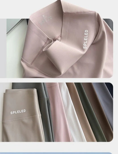 Naked Feeling Yoga Leggings Summer Thin High Waisted Hip Lifting Fitness Leggings Running Cycling Sports Pants Woman Clothing