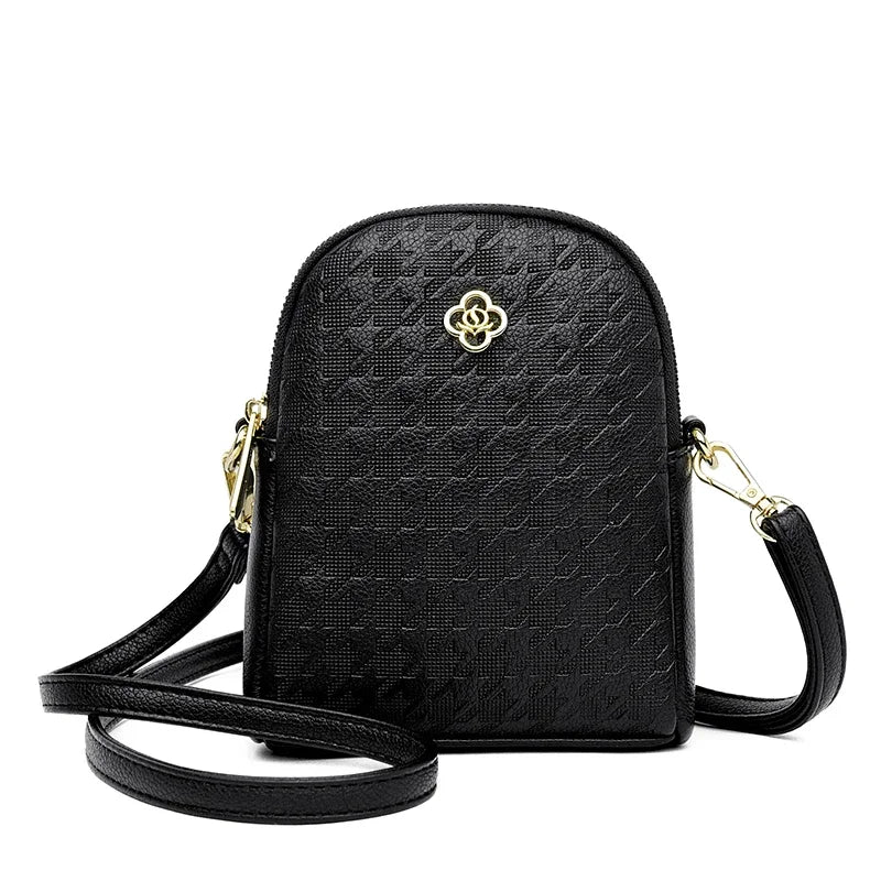 Fashion Women Shoulder Bags High Quality Leather Crossbody Bag Small Purse Simple Design Ladies Solid Color Messenger Sac A Main