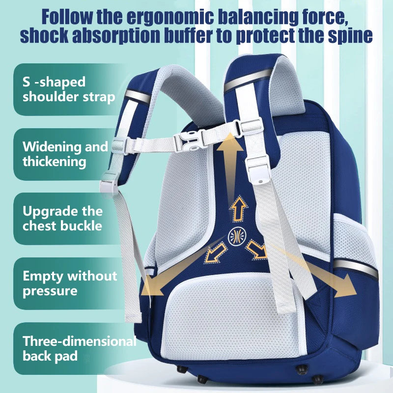 Primary school bag boys backpack bag school kids ergonomic preschool bag girls kindergarten children bookbag