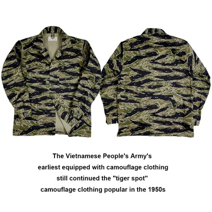 Tiger Jacket Vietnam Suit Tabby Striped Top and Pants Replica World War II Equipment Casual Training Suit WW2