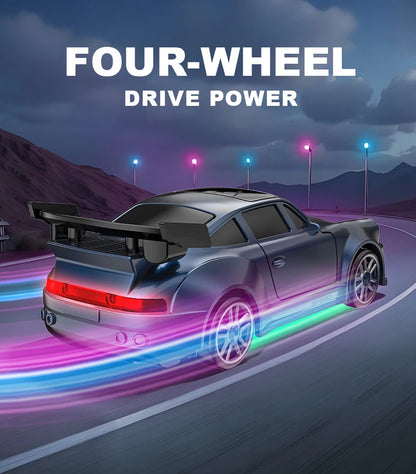 1:64 Mini desktop remote control car rc Professional four-wheel drive drift racing car Electric pocket car Children's toy