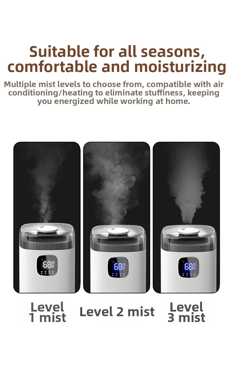 12L Intelligent Floor-Standing Humidifier Bedroom Living Room Office Three-Use Allergic Crowd Humidifier Winter Dry Skin Savior