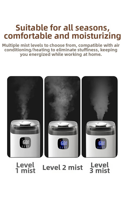 12L Intelligent Floor-Standing Humidifier Bedroom Living Room Office Three-Use Allergic Crowd Humidifier Winter Dry Skin Savior
