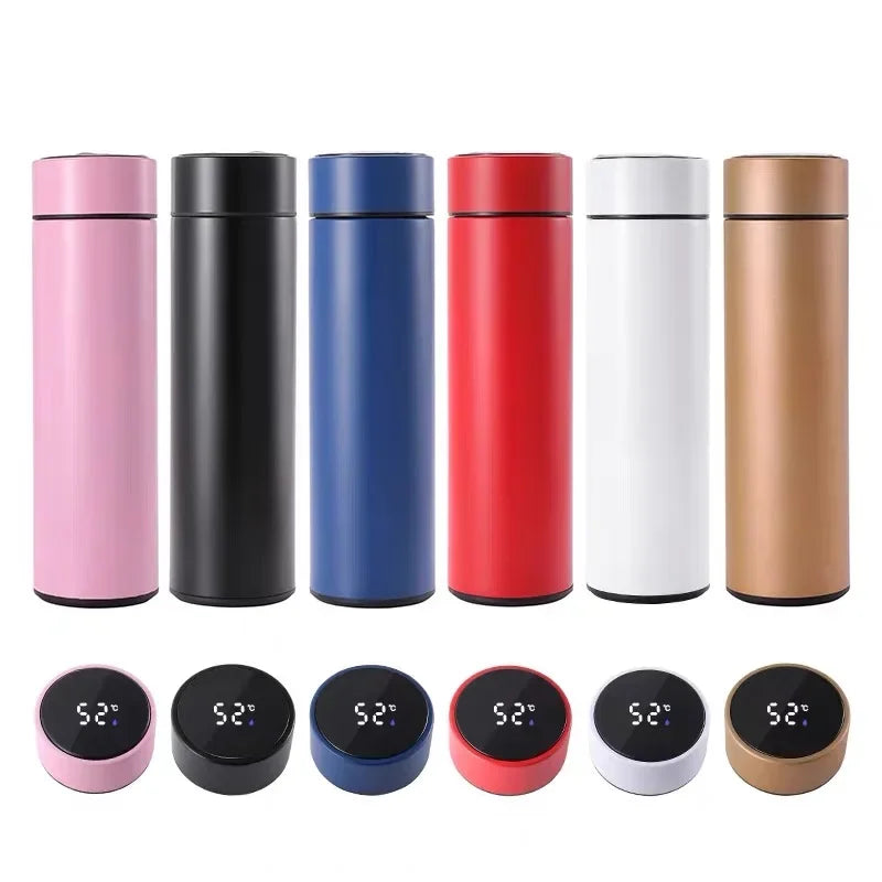 500ML Intelligent Insulated Mug Thermos Flask Tea Water Separation Stainless Steel Vacuum Kettle Coffee Mug Thermos Mug