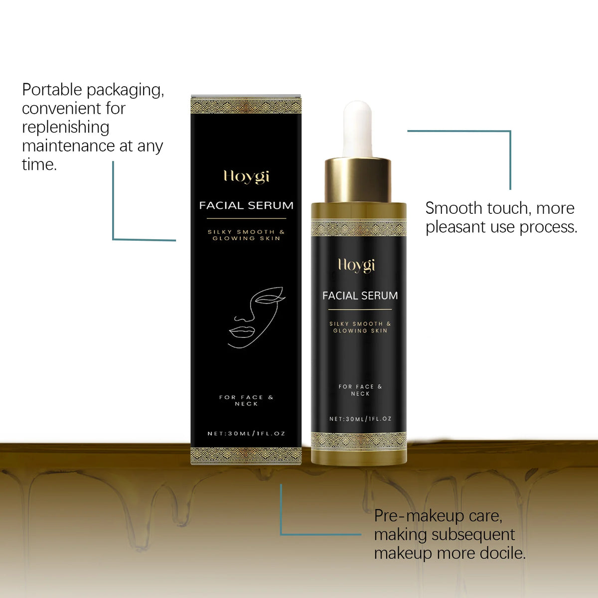 Frankincense Moisturizing Facial Essence Serum With Vitamin E For Skin