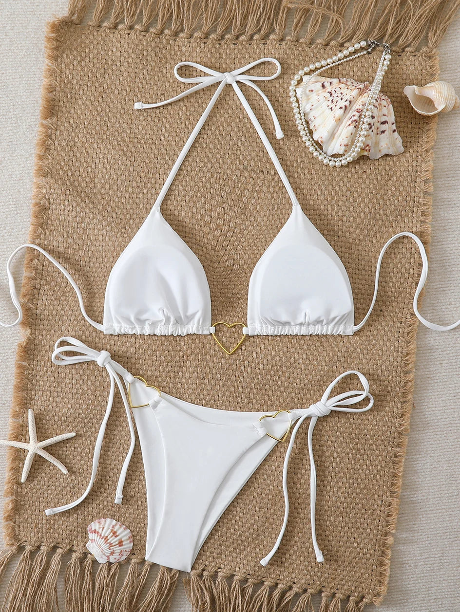 Sexy Triangle Bikini 2026 Beach Women's Swimsuit Micro Bikinis Sets Female Swimwear for Two-piece Bathing Suits Woman Beachwear