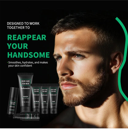Men Facial Care Kit Face Wash Moisturizer Eye Cream Anti Aging Oil Control