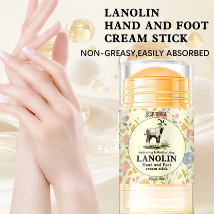 JUINHOU 40g Lanolin Moisturizing Lotion Specially Formulated for Dry Chapped Hands and Feet Provides Long-lasting Hydration