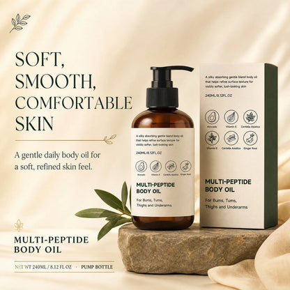 240ML Body Care Massage Oil Moisturizing Nourishing Non Greasy Fast Absorbing For All Skin Types Daily After Shower Relaxing