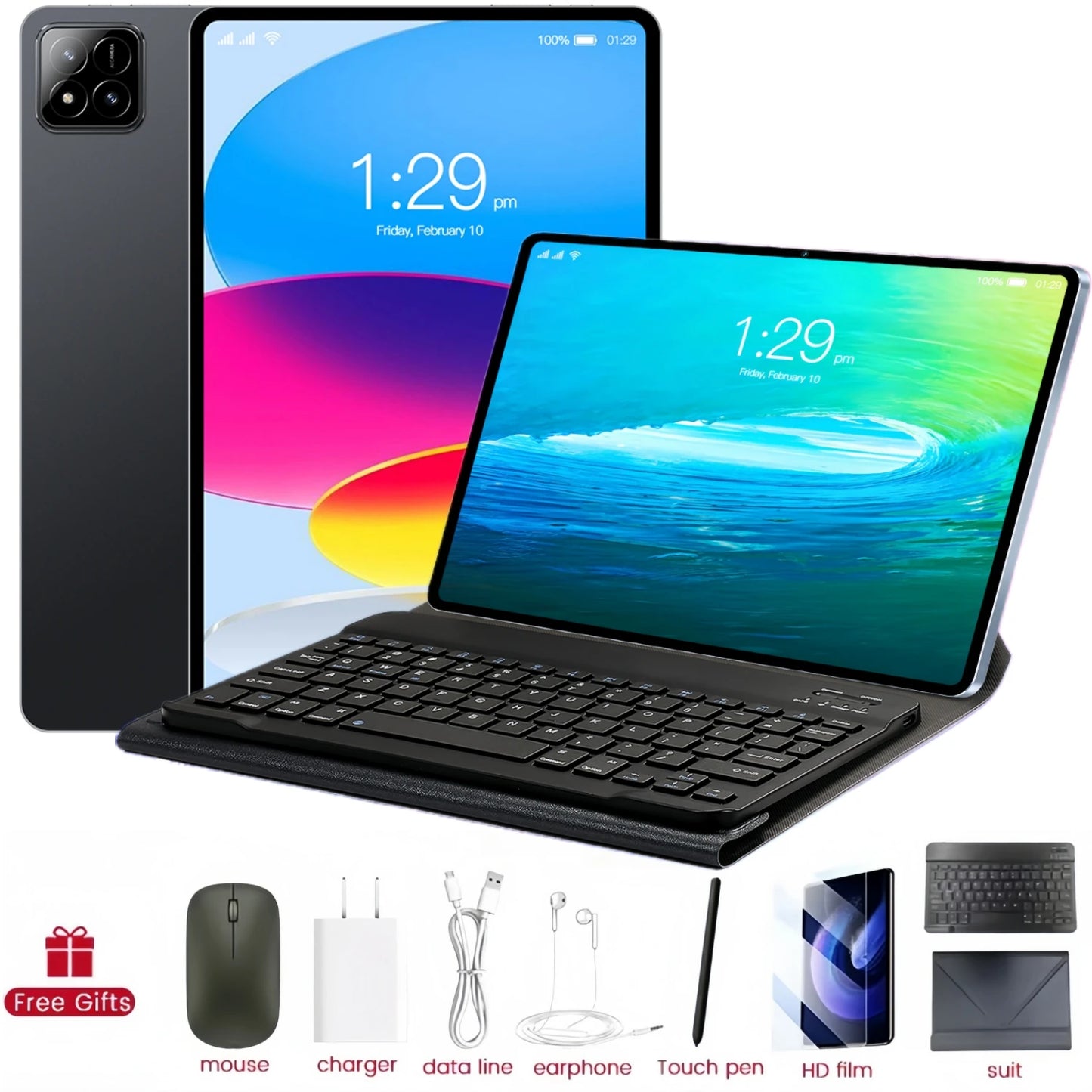 2025 Global Version PAD 7S Pro Snapdragon 8GEN3 Android 14 Tablet 11 Inch HD 22 GB+2 TB 20000 mAh 5G Dual SIM Wifi Tables PC