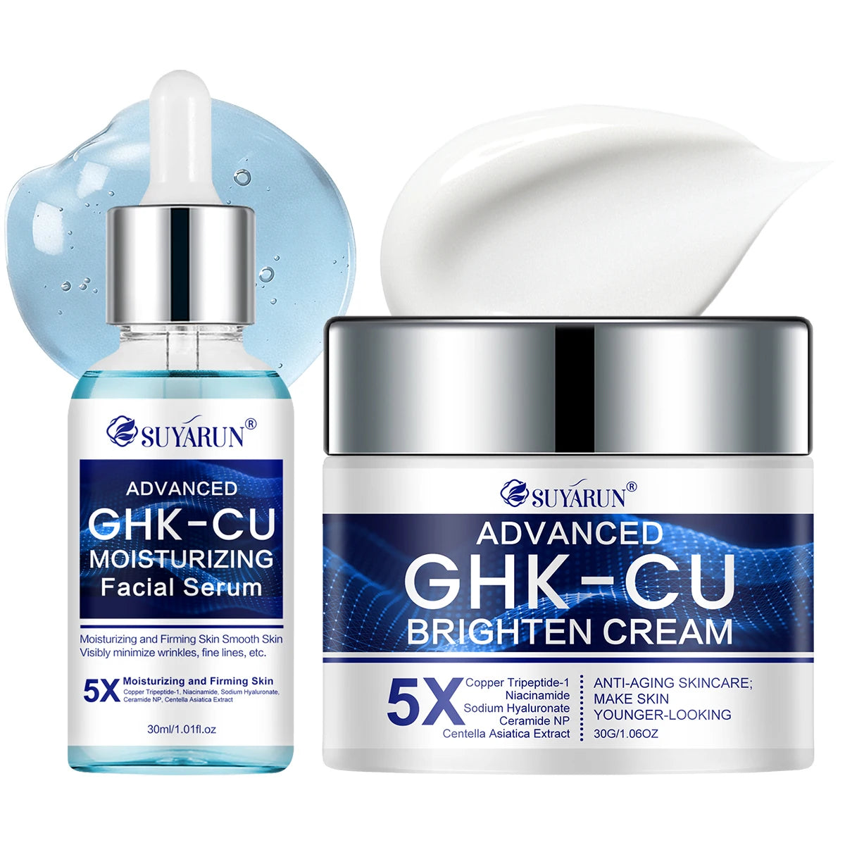 Suyarun GHK Cu Cream And Serum Anti Aging Facial Moisturizer For Women