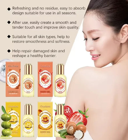 Body Massage Oil Improve Moisturizing Relieve Stress Muscle Relaxing Body SPA Lasting Scent Body Essential Oils