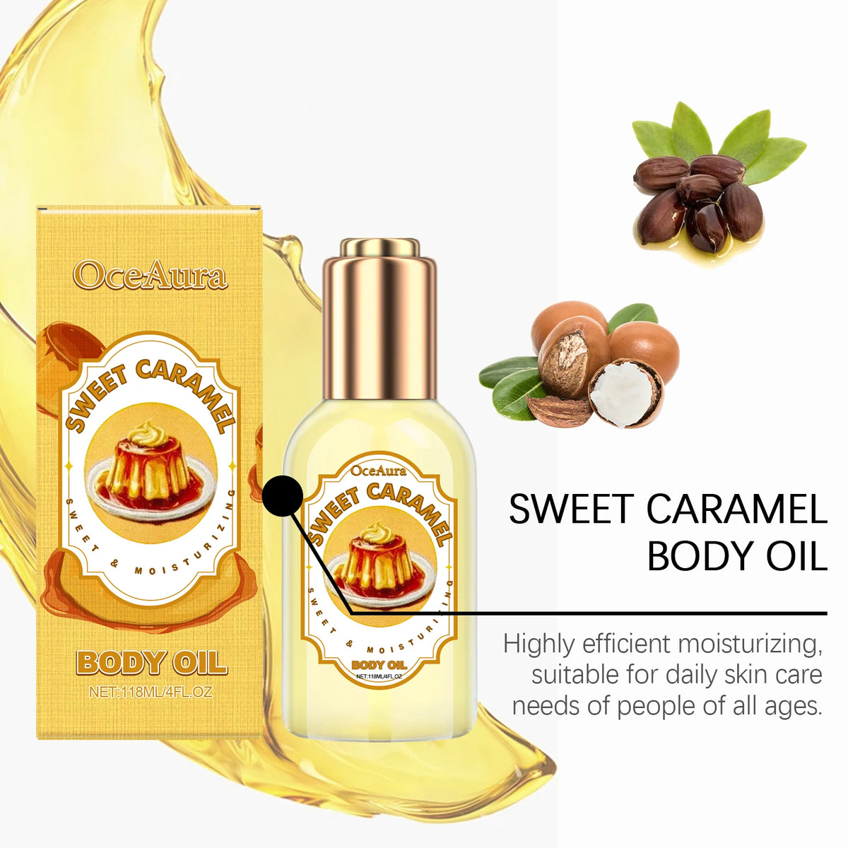 Body Massage Oil Improve Moisturizing Relieve Stress Muscle Relaxing Body SPA Lasting Scent Body Essential Oils