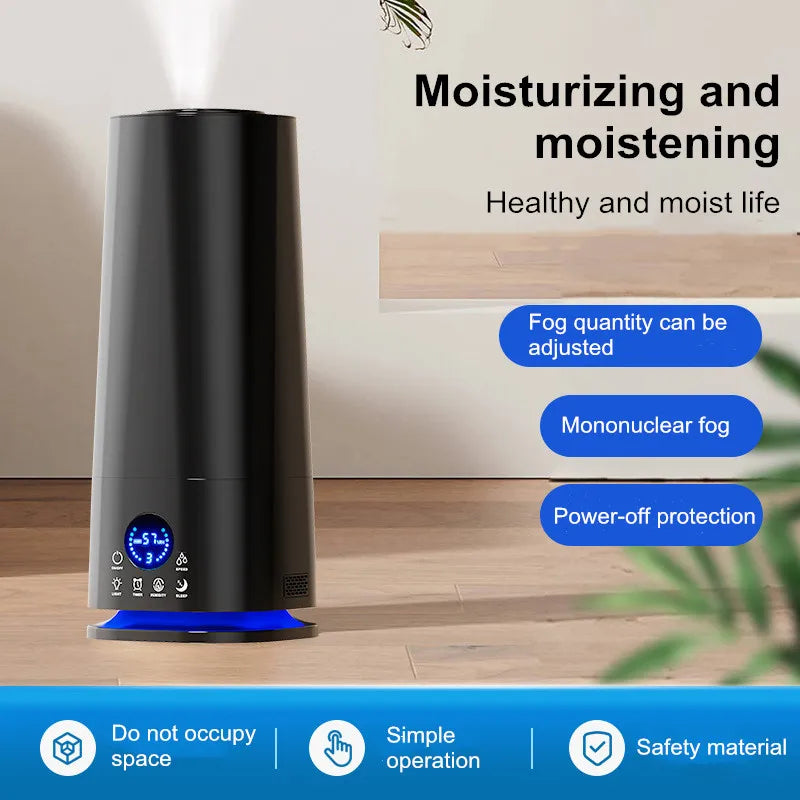 6.5L Large Capacity Humidifier – Ultrasonic Cool Mist for Home/Office,Quiet Operation, Anti-Static &amp; Dry Air Relief, Adjustable
