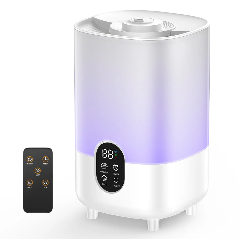 4L Air Humidifier Portable Small Aroma Diffuser 2 Spray Ports Large Capacity usb umidificador Home UV sterilization Humidifier