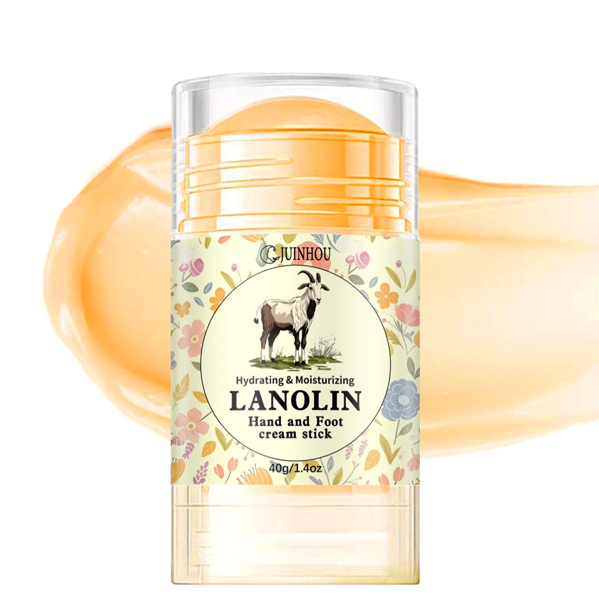 JUINHOU 40g Lanolin Moisturizing Lotion Specially Formulated for Dry Chapped Hands and Feet Provides Long-lasting Hydration