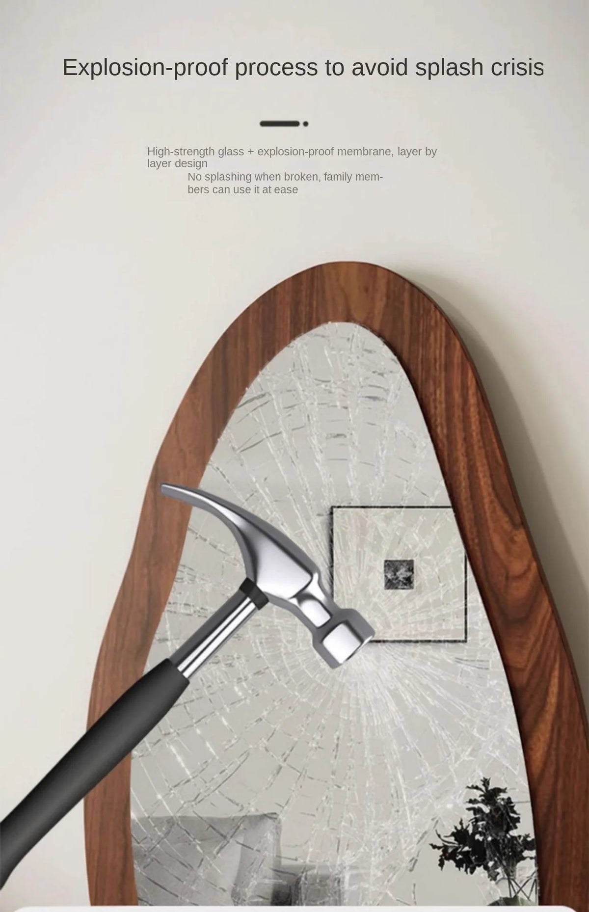 Full body mirror Internet celebrity special-shaped mirror home floor mirror bedroom wall-mounted dressing mirror fitting mirror