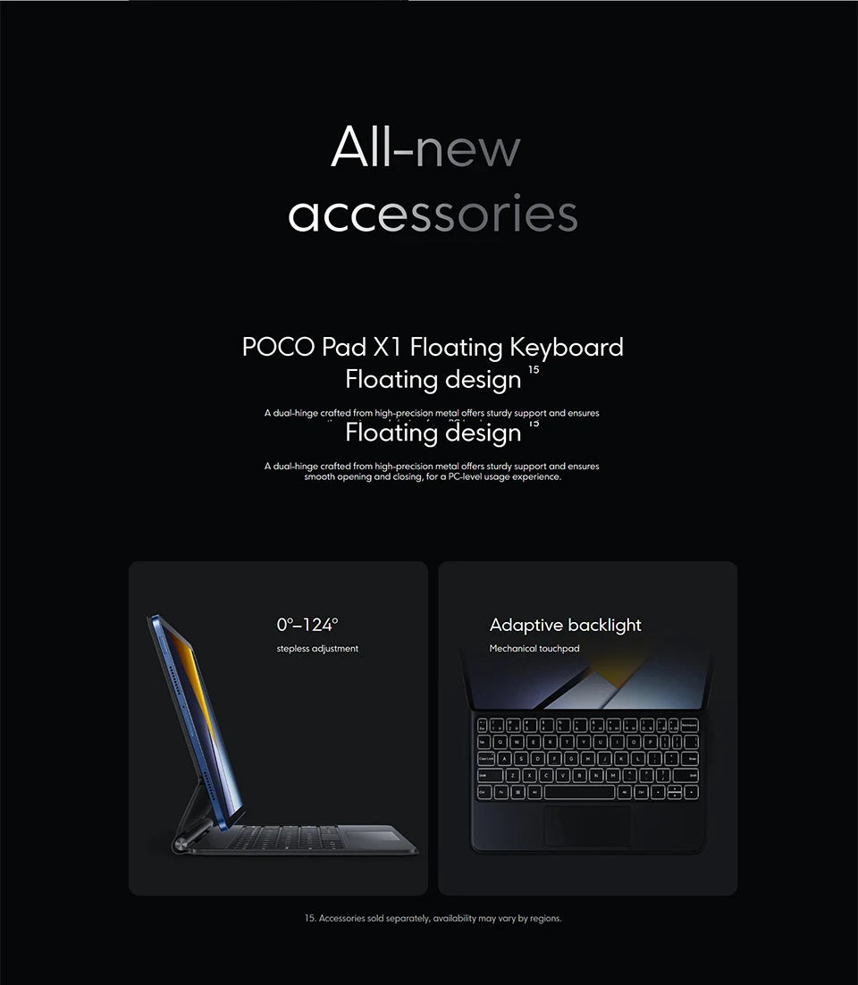 Poco Pad X1 8Gb 512Gb Tablet Pc 11'' 144Hz Wi-Fi 6E 8850Mah