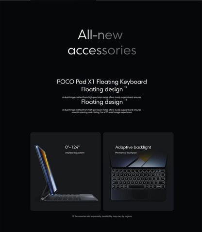 Poco Pad X1 8Gb 512Gb Tablet Pc 11'' 144Hz Wi-Fi 6E 8850Mah