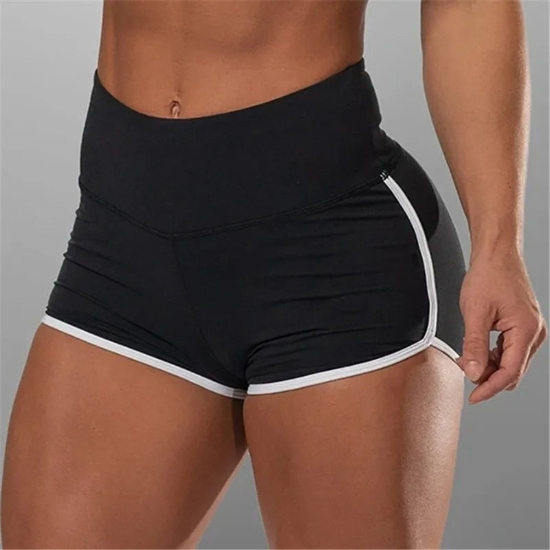 Low Waist Sport Shorts For Women Summer Elasticated Fold Design Shorts Sexy Ladies Training Gym Shorts Mini Skinny Fitness Short