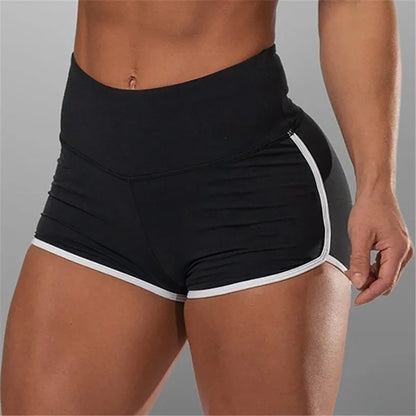 Low Waist Sport Shorts For Women Summer Elasticated Fold Design Shorts Sexy Ladies Training Gym Shorts Mini Skinny Fitness Short