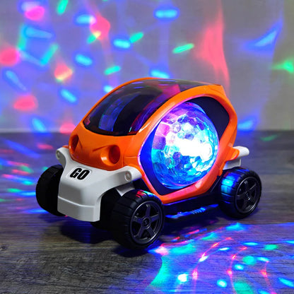 Cool Electric Steering Model Music Lights Dazzling Toy Car Boy Birthday Best Gift