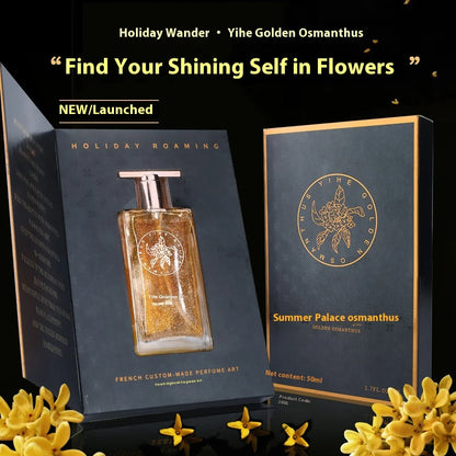 50ML Brand Perfume Musk Man Perfume Unisex Spray Long Lasting Osmanthus Flowers Light Fragrance Women Seductive Romance Gift