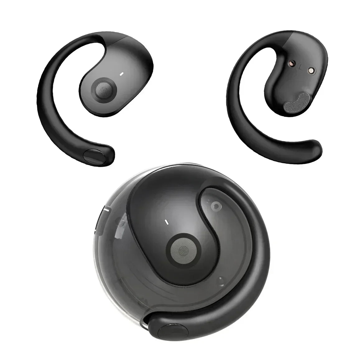 Wireless Headphones Comfortable Ear Hook Touch Control Earbuds with Mic Wireless Bluetooth Headset Phone Earphones Game