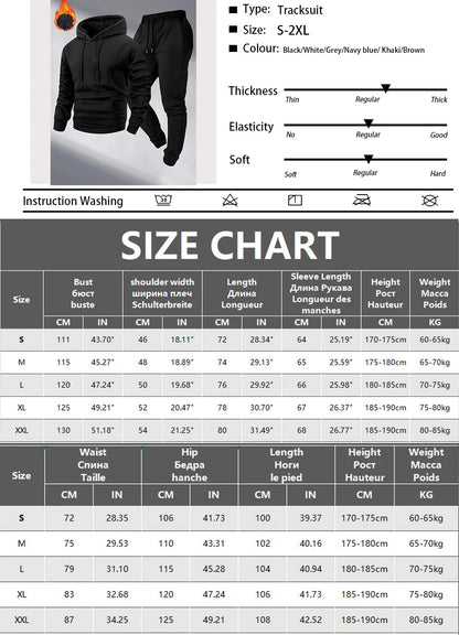 Paris Print Fashion Men's Hooded Tracksuit 2pcs Set High Quality Male Daily Casual Sports Jogging Home Outdoor Hoodie Outftis