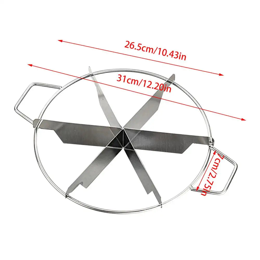 Stainless Steel Cake Divider 6/7/8 Divisions Pizza Cutter Cheesecake Slicer Round Pastry Cheese Pizza Cutting Press Machine Tool