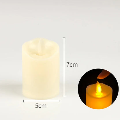 Flameless Flickering LED Candles Battery Powered For Wedding Decor