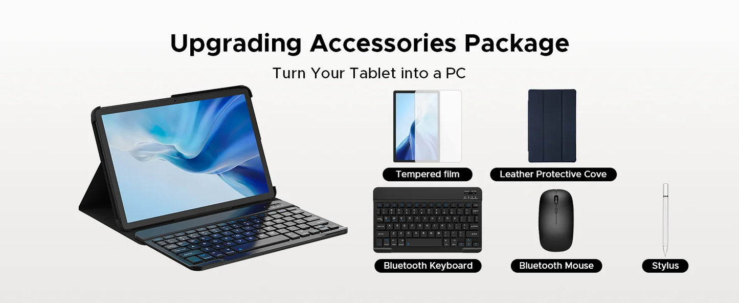 DOOGEE Tab E3 Pro 2 in 1 Tablet PC Gemini AI 13'' IPS Display 8GB 256GB 11000mAh Battery Android 15 High Quality Quad Speakers