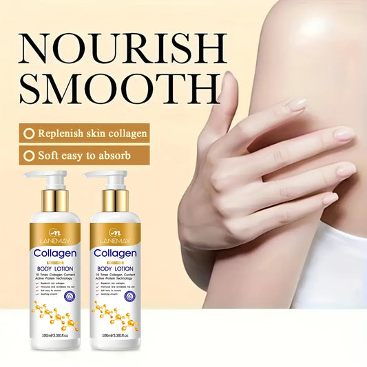 Collagen Moisturize Body Lotion - Moisturizing Dry and Dehydrated Skin, Lightweight & Non-Greasy for Skin