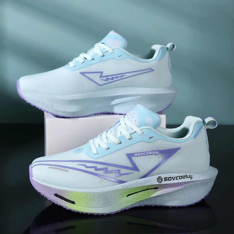Running Shoes Carbon Board Speciality Marathon Men Sports Breathable Lightweight Women&