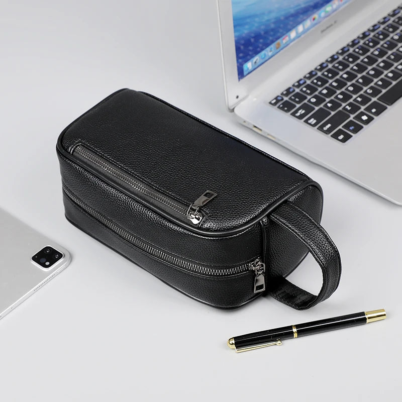 Business Men's Clutch Bag High Quality Printing Leather Handbag Phone Purse Fashion Clutches Luxury Men Birthday Gift Clutch Bag
