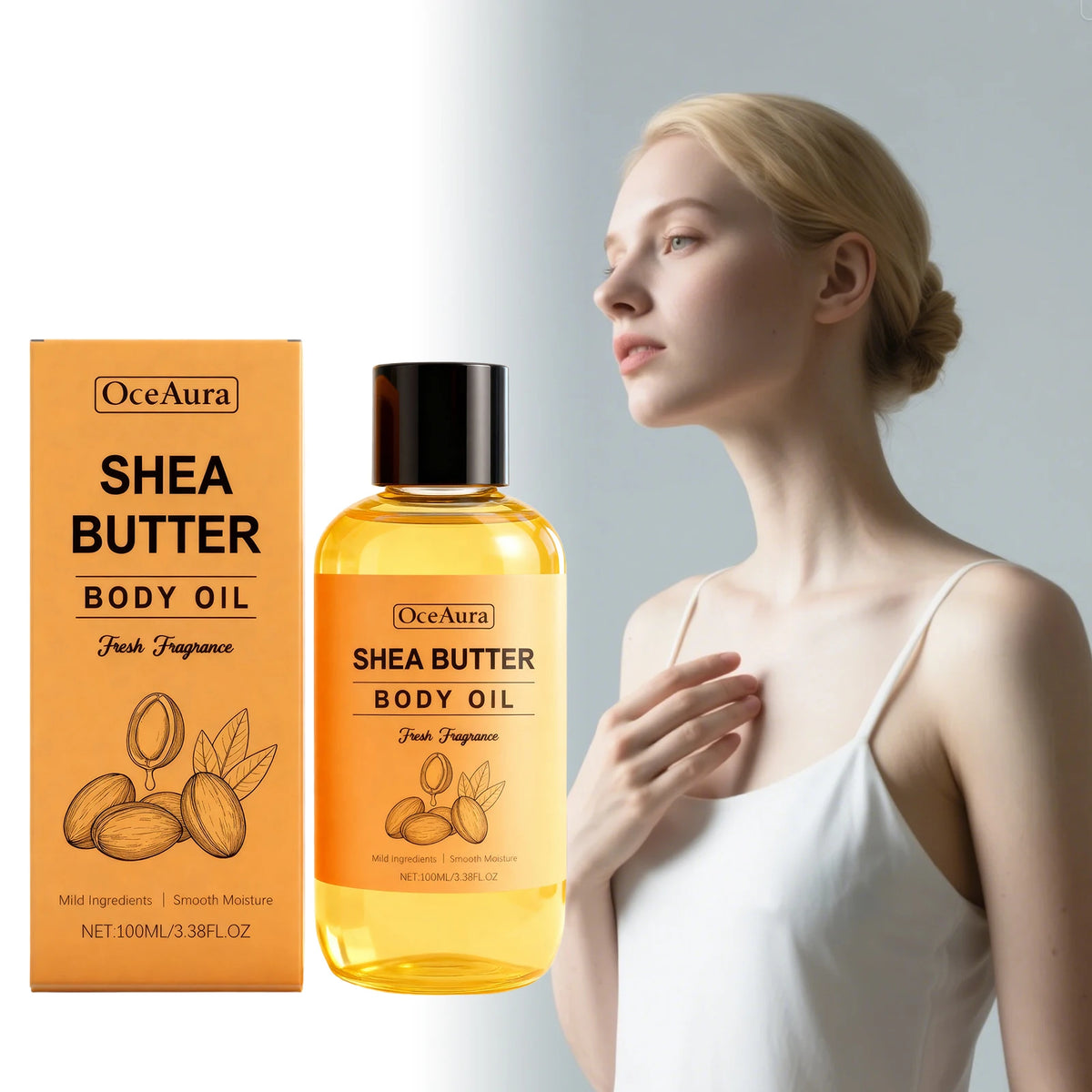 Butter Oil Body Oil Gentle Full Body Skin Nourishment Lightweight Rapid Absorption for Smooth Soft Skin