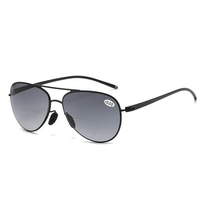 Double-light Reading Glasses Blue Light Blocking Aviator Eyeglasses Ultraviolet Resistance Women Ultra Light Fashion Eyewear