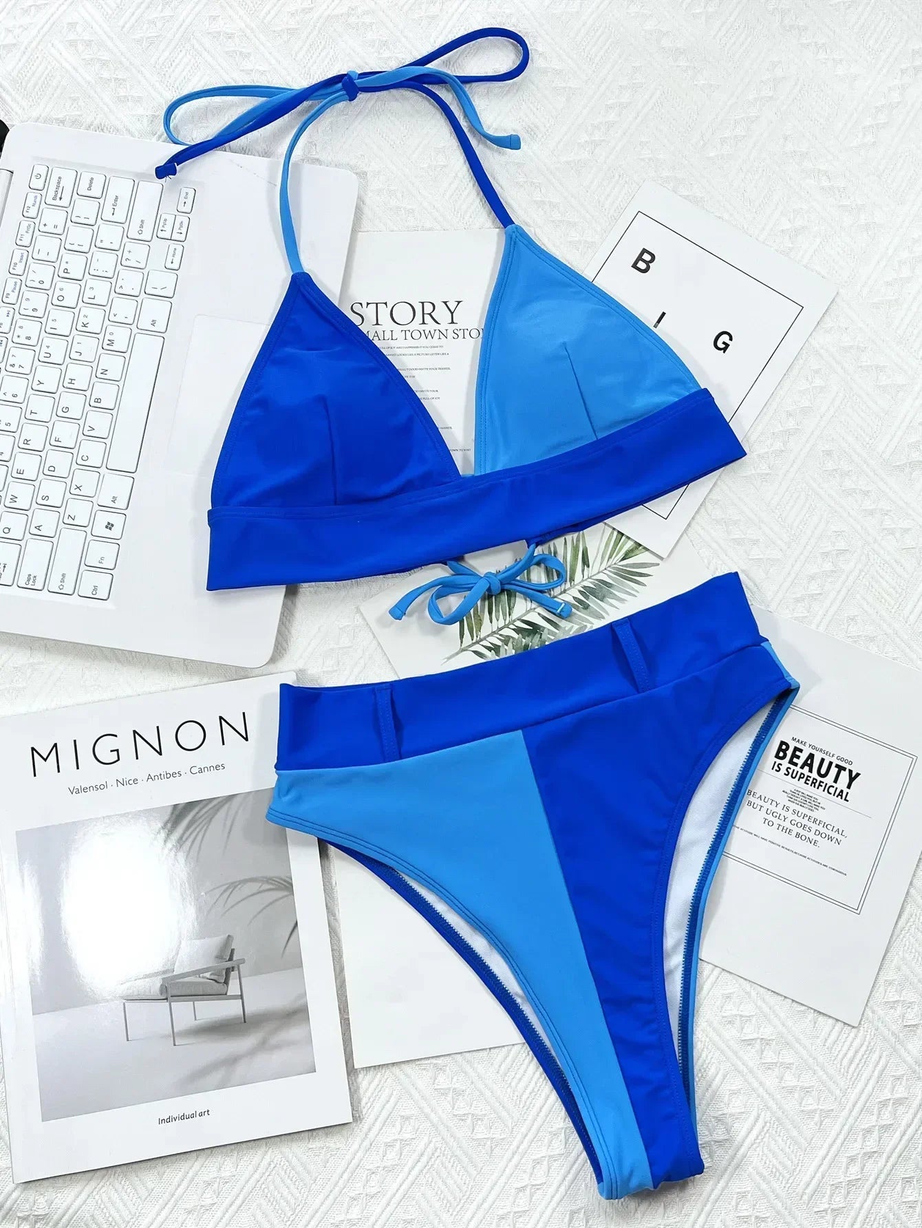 Bikini 2026 Sexy Swimwear Swimsuit Women Push Up Patchwork High Waist Halter Bikinis Set Bathing Suit Beach Bikini Bikinis Mujer