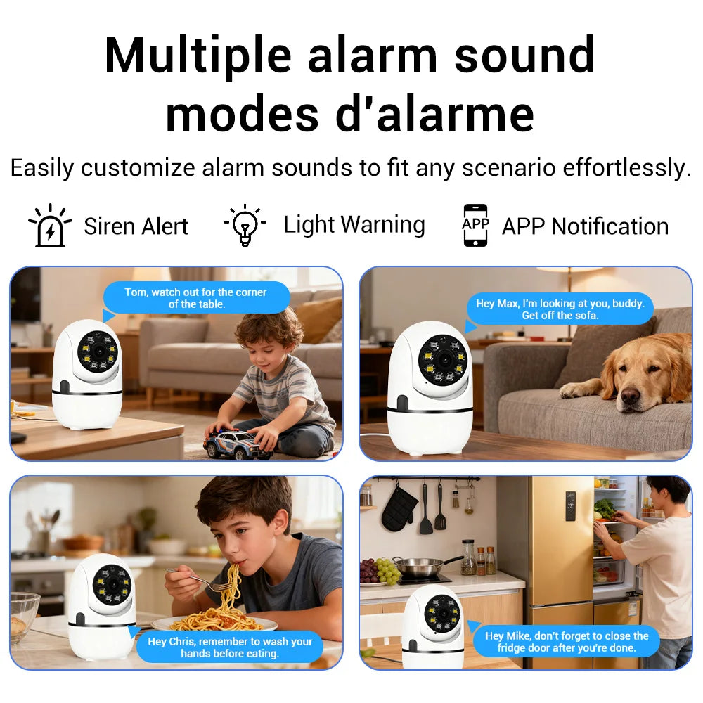 Bezsecure 5MP Wifi Camera Indoor IP Cameras For Home Security Color Night Vision Motion Detection CCTV Camera O-Kam pro APP