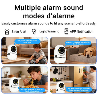 Bezsecure 5MP Wifi Camera Indoor IP Cameras For Home Security Color Night Vision Motion Detection CCTV Camera O-Kam pro APP