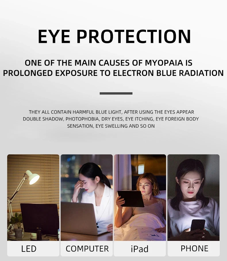 ISLINO Anti Blue Light Reading Glasses Women Square Fashion Photochromic Prescription Glasses Men Myopia Hyperopia Eyewear