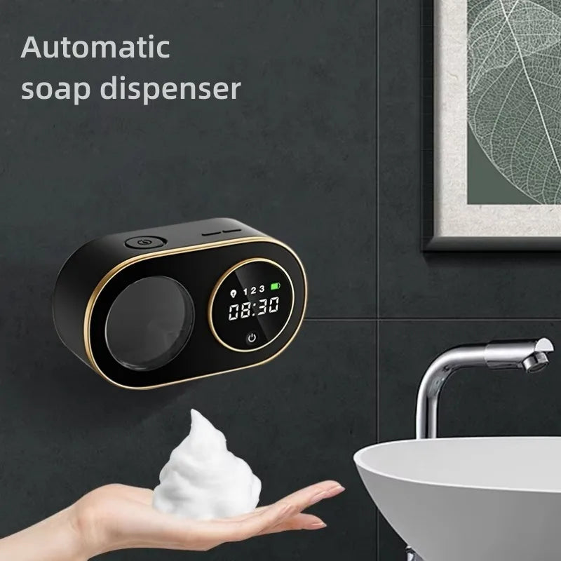 Smart Automatic Foaming Soap Dispenser with LED Screen 3000mah 320ml 3 Levels Touchless Rechargeable Sensor Soap Dispensers