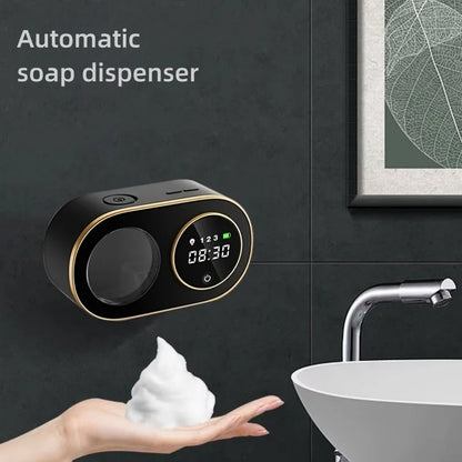 Smart Automatic Foaming Soap Dispenser with LED Screen 3000mah 320ml 3 Levels Touchless Rechargeable Sensor Soap Dispensers