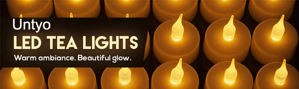 Flameless Led Candles Battery Operated Tea Lights Naturally Flickering