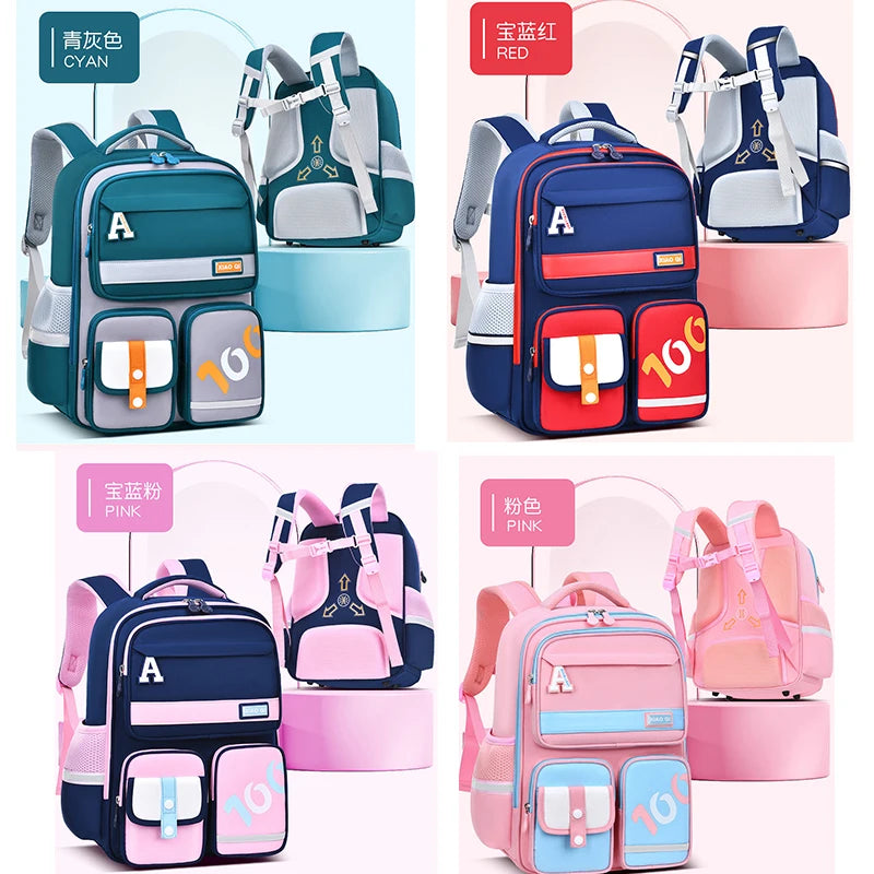 Primary school bag boys backpack bag school kids ergonomic preschool bag girls kindergarten children bookbag