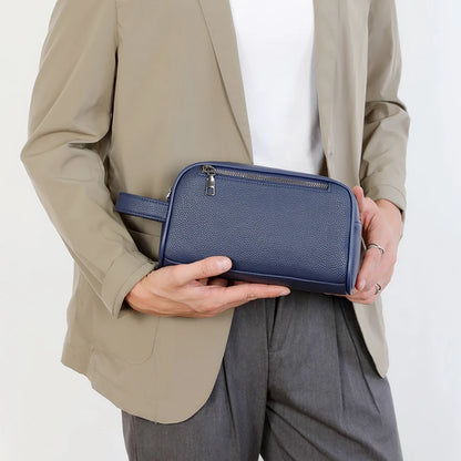 Business Men's Clutch Bag High Quality Printing Leather Handbag Phone Purse Fashion Clutches Luxury Men Birthday Gift Clutch Bag