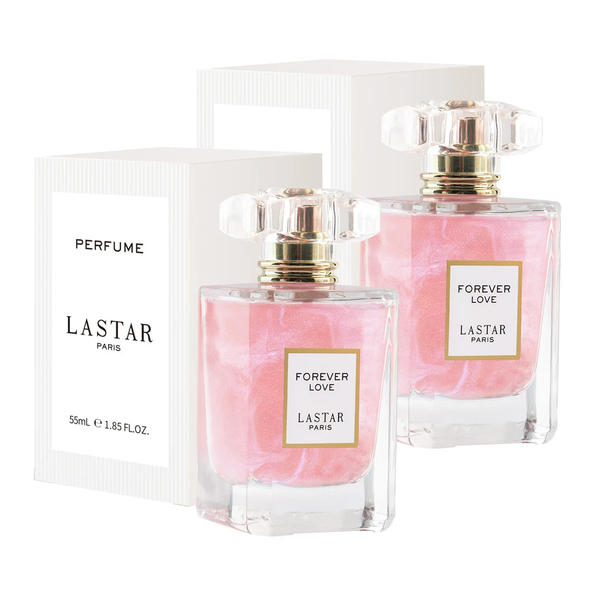 LASTAR Women's Long-lasting Perfume , Two bottles Totaling 110ml/3.72fl oz, Rose &Jasmine Fragrance,Christmas/New Year Gifts