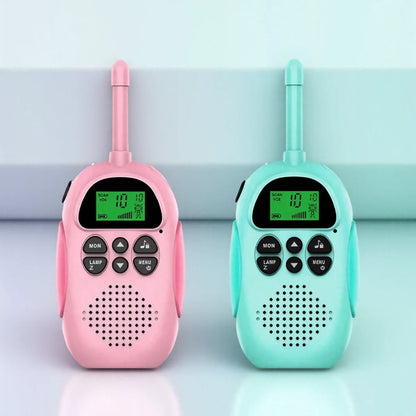 2 Pcs Walkie Talkies for Kids Toys Rechargeable Battery Walkie Talky 22 Channels 2 Way Radio 3KM Long Range for Children Gifts