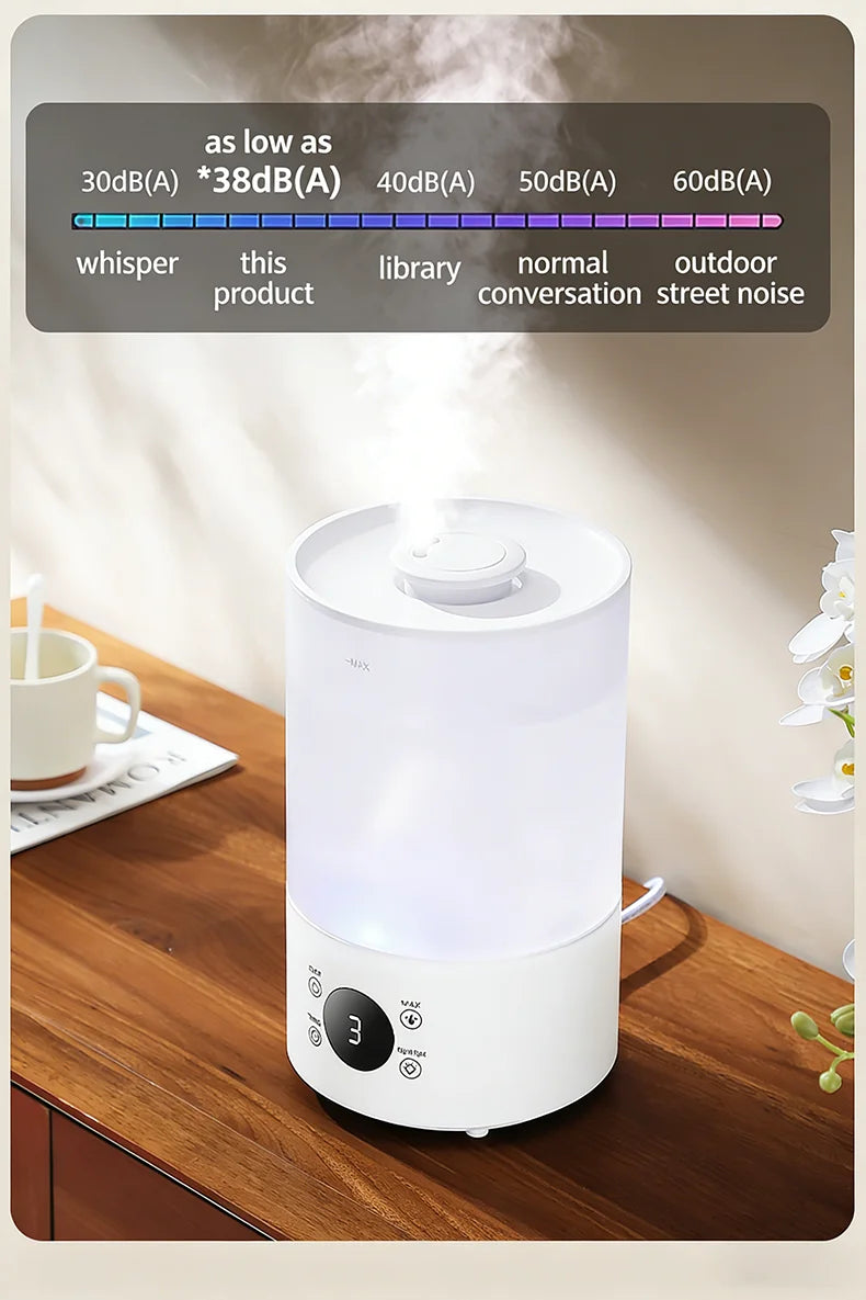 4L Large Capacity Air Humidifier with Remote Control Timer Plant Mist Aroma Diffuser for Home Office - Humidifier